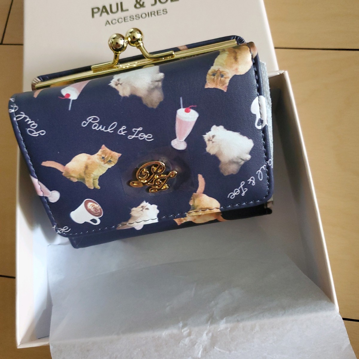 新作 PAUL & JOEで人気のジプシー&ヌネット 口金 ガマ口ミニ財布