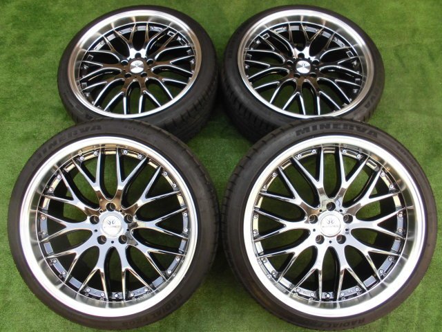 美品 バリ山 2021年 深リム BADX ロクサーニ マルチフォルケッタ SBC ホイール 4本SET 20インチ 245/35ZR20 アルファード ヴェルファイア