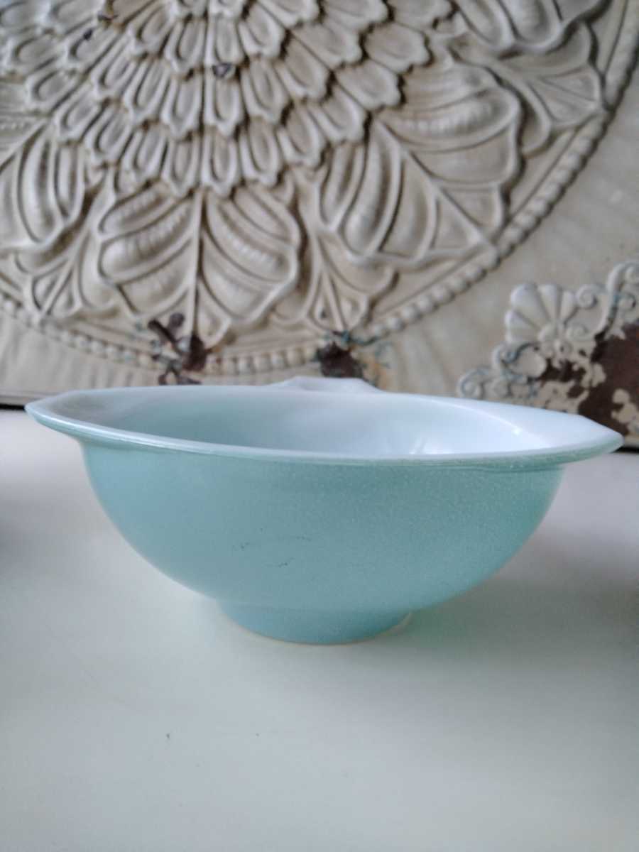 *VINTAGE PYREX TABLE WARE* beautiful goods Vintage old tool milk glass miscellaneous goods kitchen vessel antique tableware bowl plate turquoise light blue mint green 