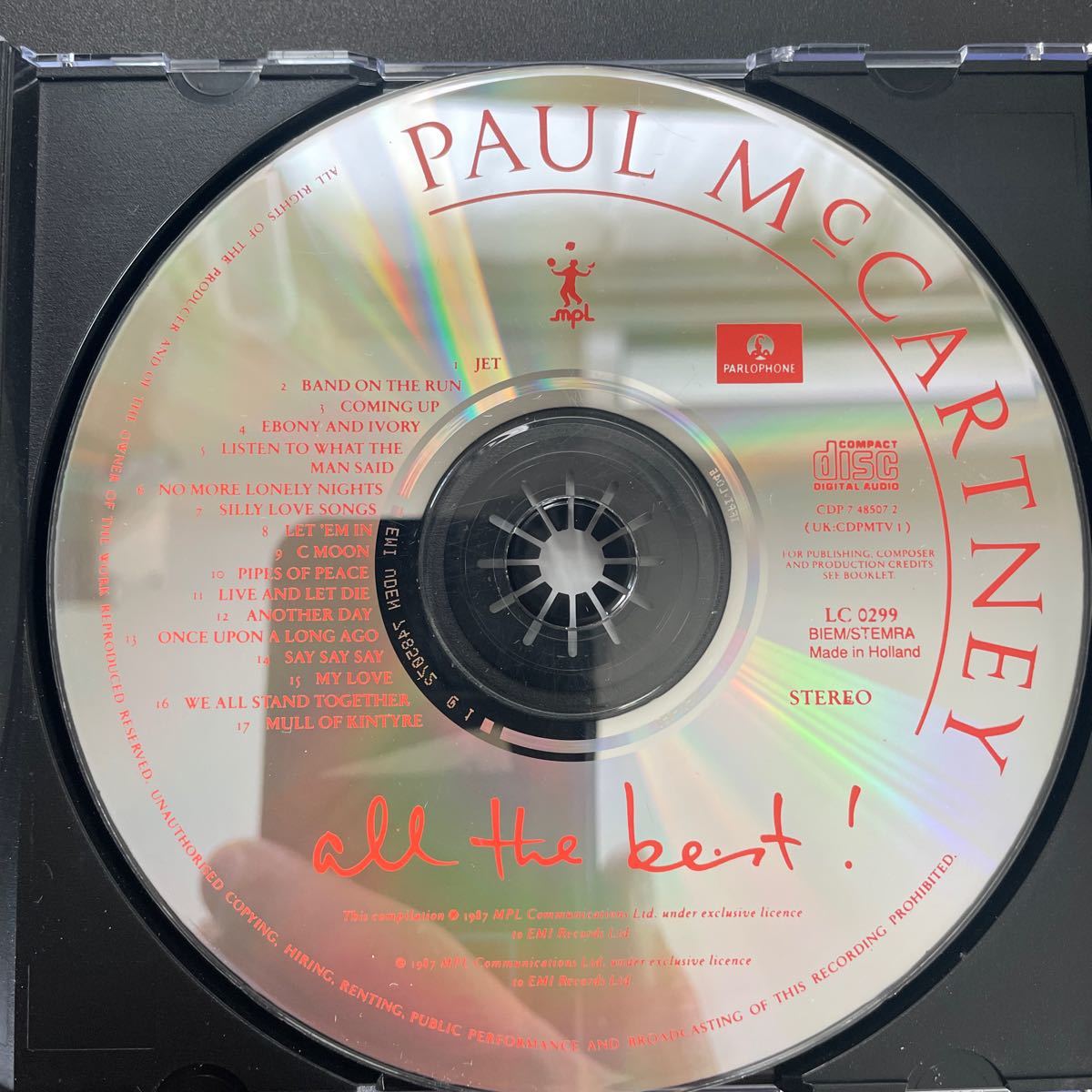 ポールマッカートニー PAUL McCARTNEY ALL THE BEST