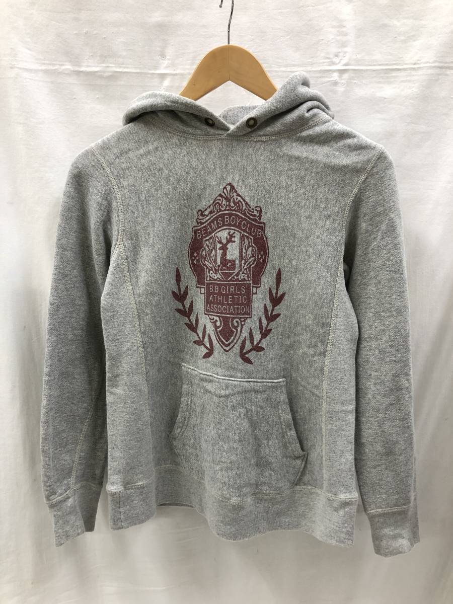 BEAMS BOY Athlete sweat Parker lady's gray Beams Boy 22082301