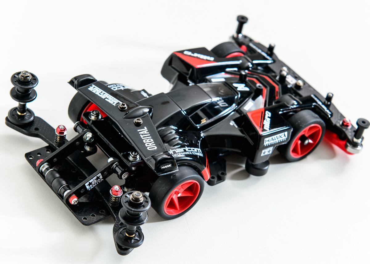 送料無料☆ミニ四駆☆ネオトライダガーZMC VZ完成品 BLK/R 塗装済み