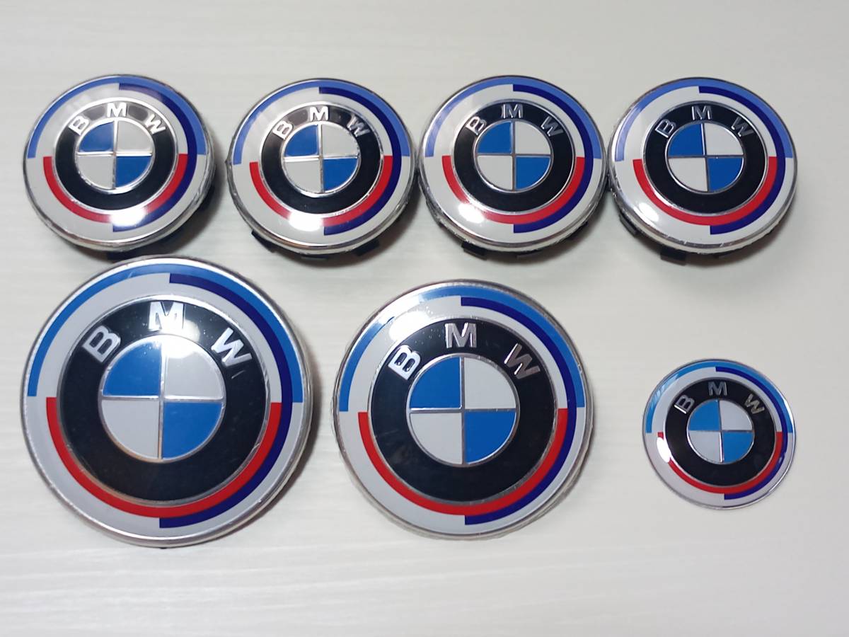 BMW 50周年 M クラシック ボンネット トランク ホイール センター キャップ 56mm E46E90F30F31F32F80F83F36M4 Mスポ