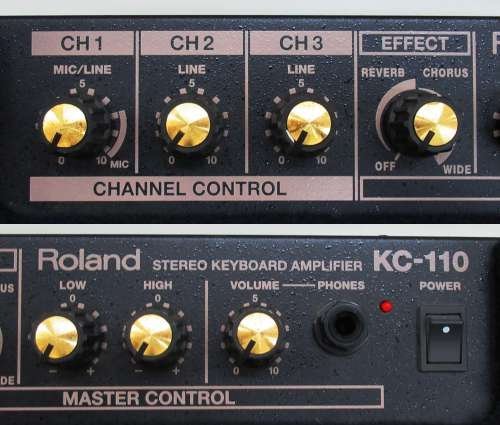 ☆Roland　ローランド　Stereo　Keyboard　Amplifier　ステレオキーボードアンプ　KC-110【現状品】_画像4