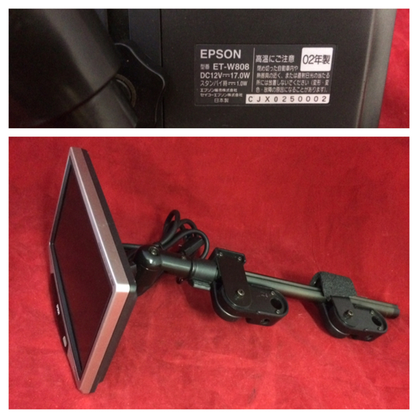 A583 中古 エプソン EPSON 8WIDE Color LCD Television ET-W808 テレビモニター 動作保証_画像3