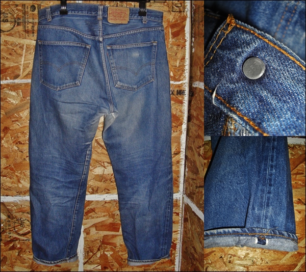 38x31 Levis 501 red ear cell biji Denim strut jeans original 80s Vintage USA made 