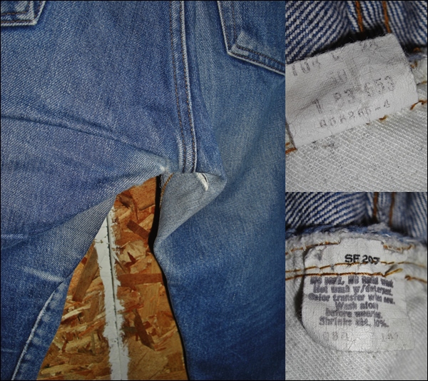 38x31 Levis 501 red ear cell biji Denim strut jeans original 80s Vintage USA made 