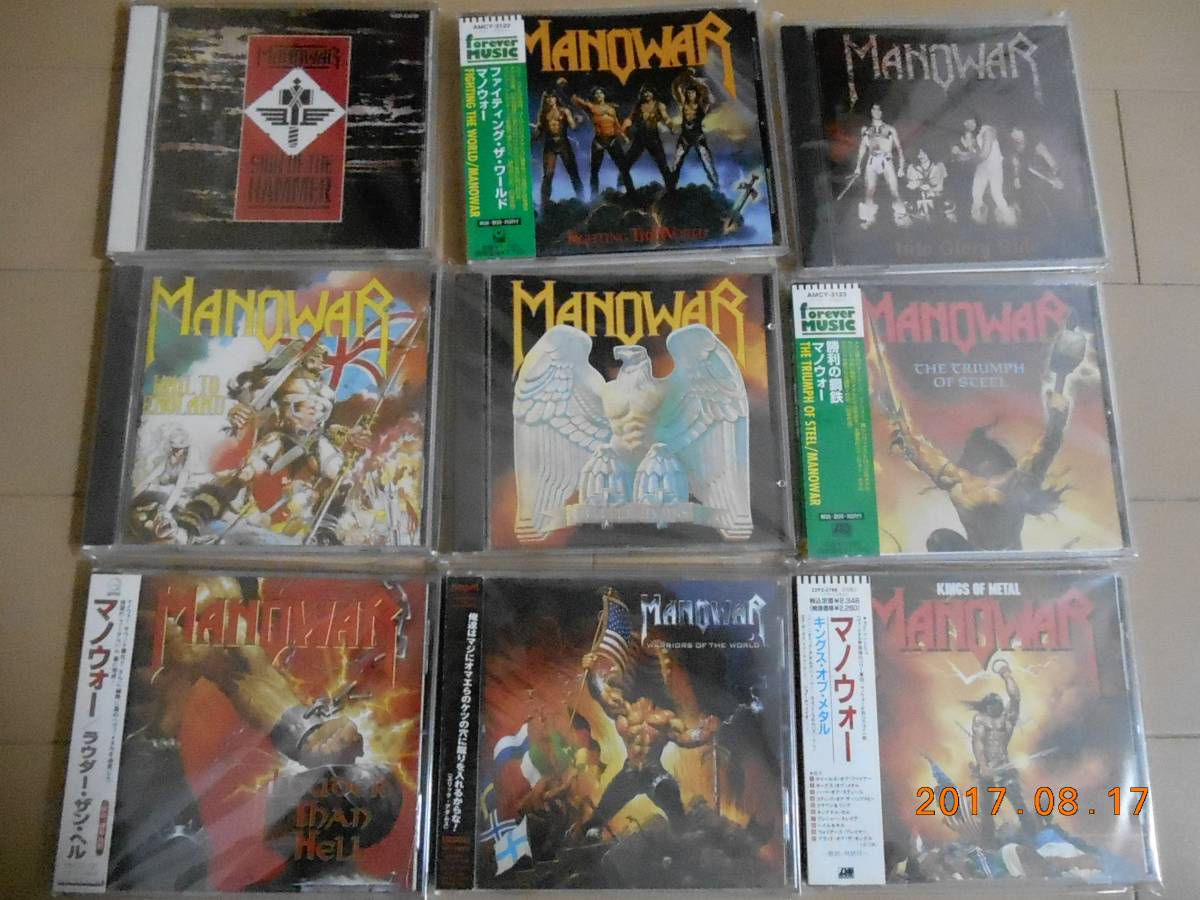 mano War Manowar CD17 title set first record foreign record limitation record DVD obi 