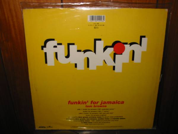 【原盤オリジナル】tom brown funki'n for jamaica ダンクラネタクラシック dj murokomori_画像2