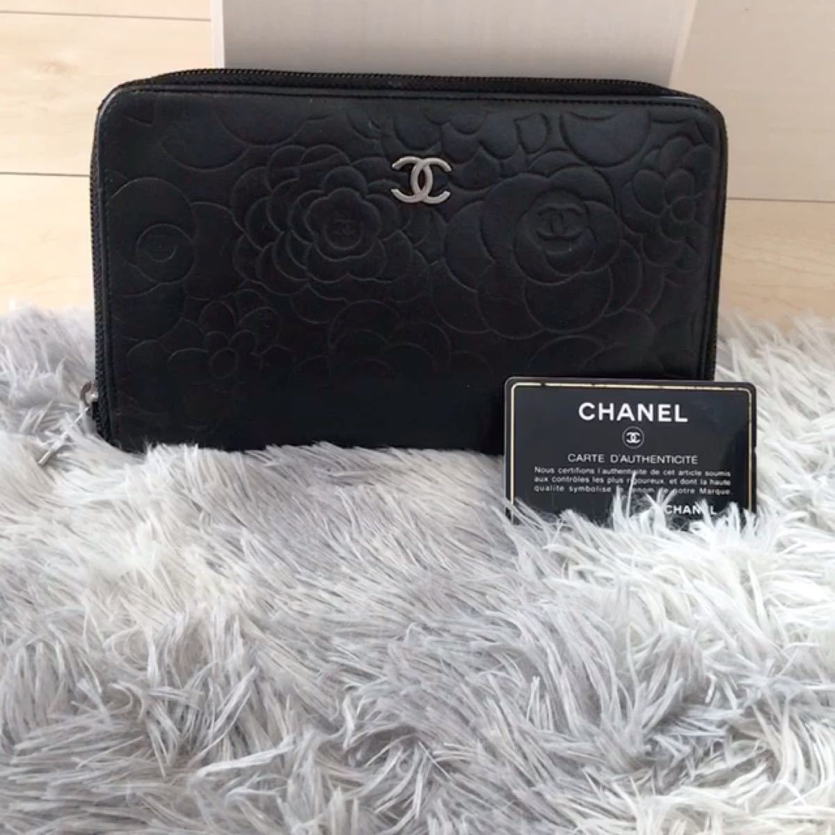 正規品 CHANEL 長財布 カメリア シャネル