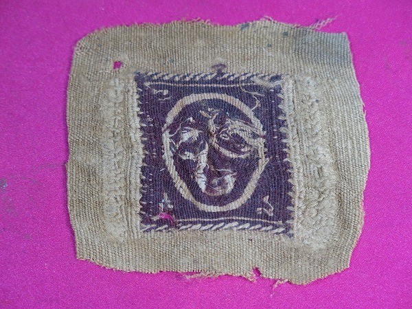 B　コプト織B⑥　4～12世紀　古裂　エジプト　キリスト教　アレクサンドリア　チュニック　綴織　貫頭衣
