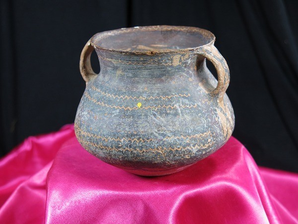 B アンダーソン壺① 紀元前 彩色陶器 副葬品 遺跡発掘品 古墳 中国