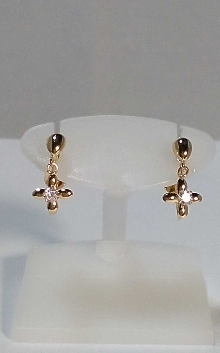 K18YG zircon earrings!