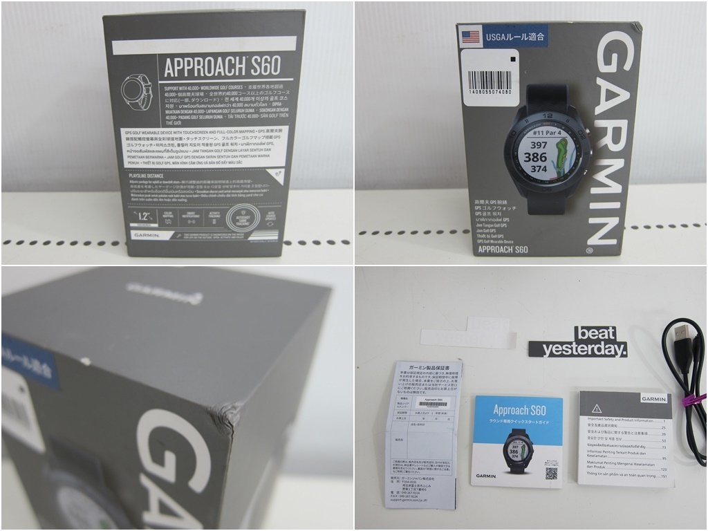 中古品 GARMIN ガーミン Approach アプローチ ゴルフウォッチ S60_T_画像10