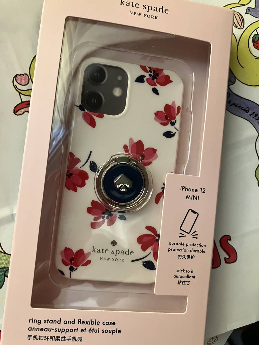 Kate Spade/flower printed iphone 12 mini カバー新品♪¥9,900 (税込)の品