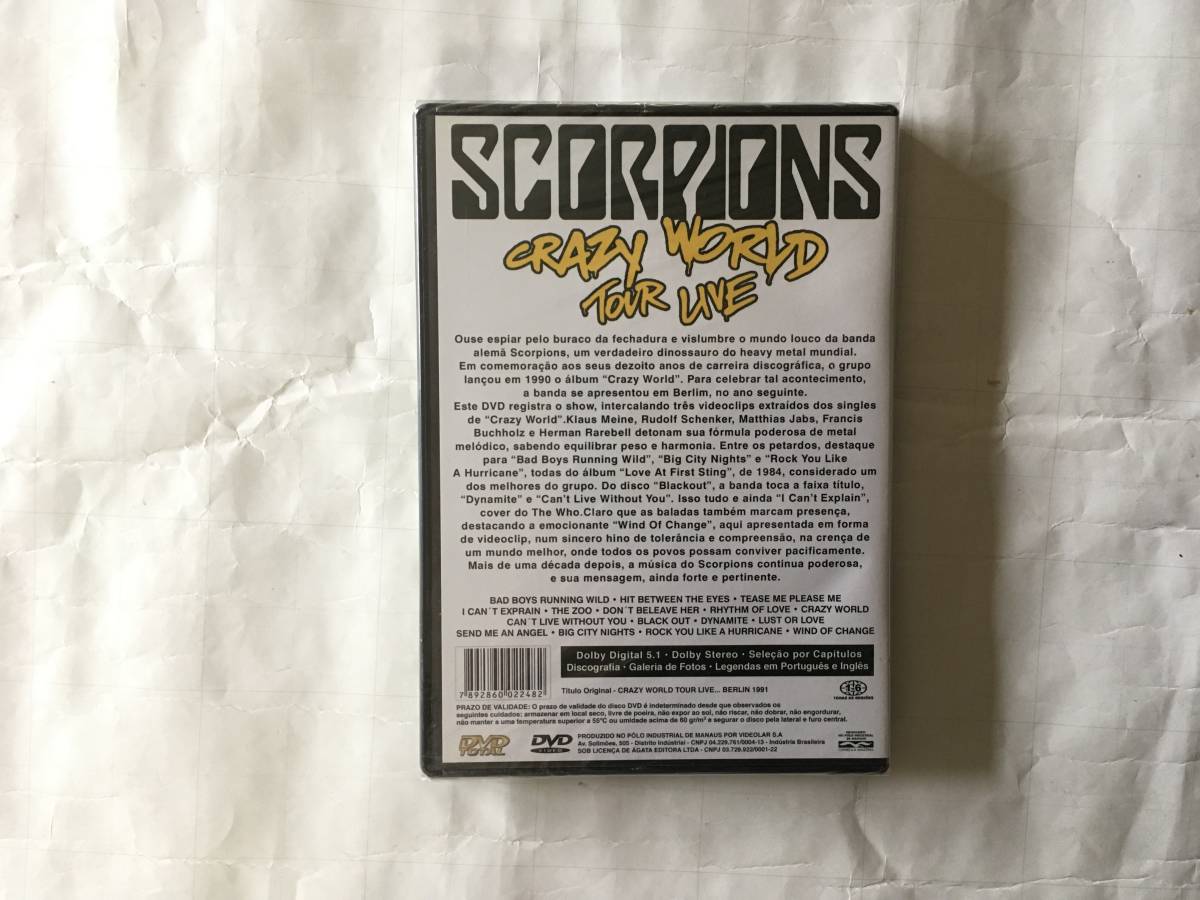 SCORPIONS CRAZY WORLD TOUR LIVE DVD 新品_画像2