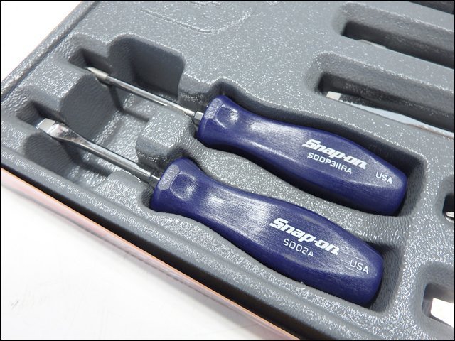 Snap-on スナップオン◆樹脂製スクリュードライバーセット/SDDX70AB/7ピース/ブルー_画像2