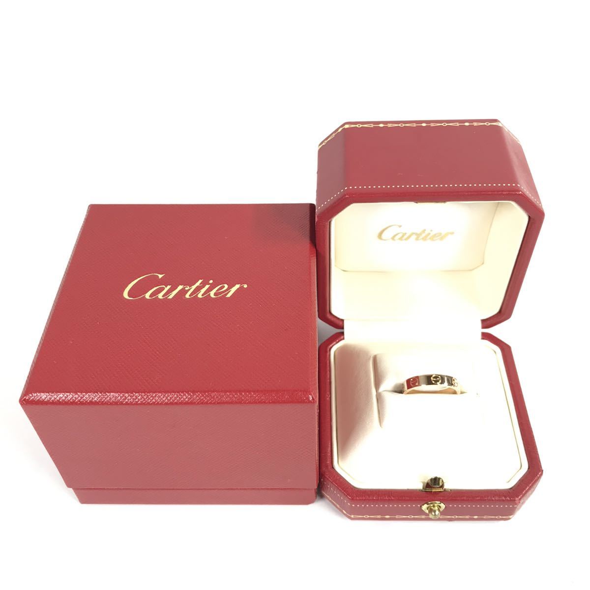 クーポン対象外】 K18PG ラブリング Cartier 新品仕上げ【カルティエ