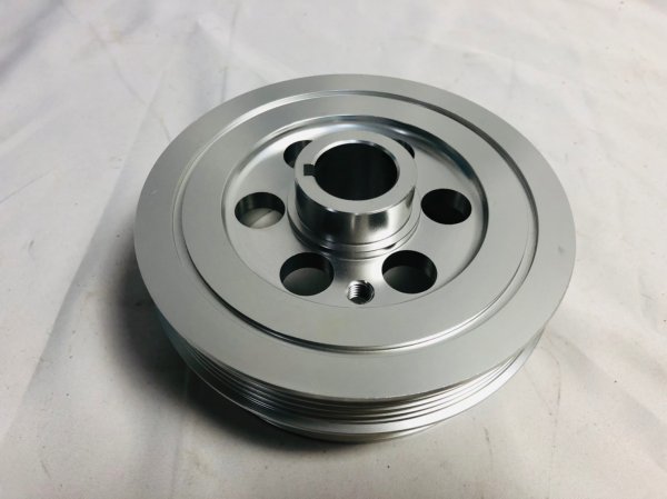 AE86 4AG レビン トレノ 軽量 アルミ クランクプーリー シルバー AE86 4AG レビン トレノ 軽量 アルミ クランクプーリー シルバー