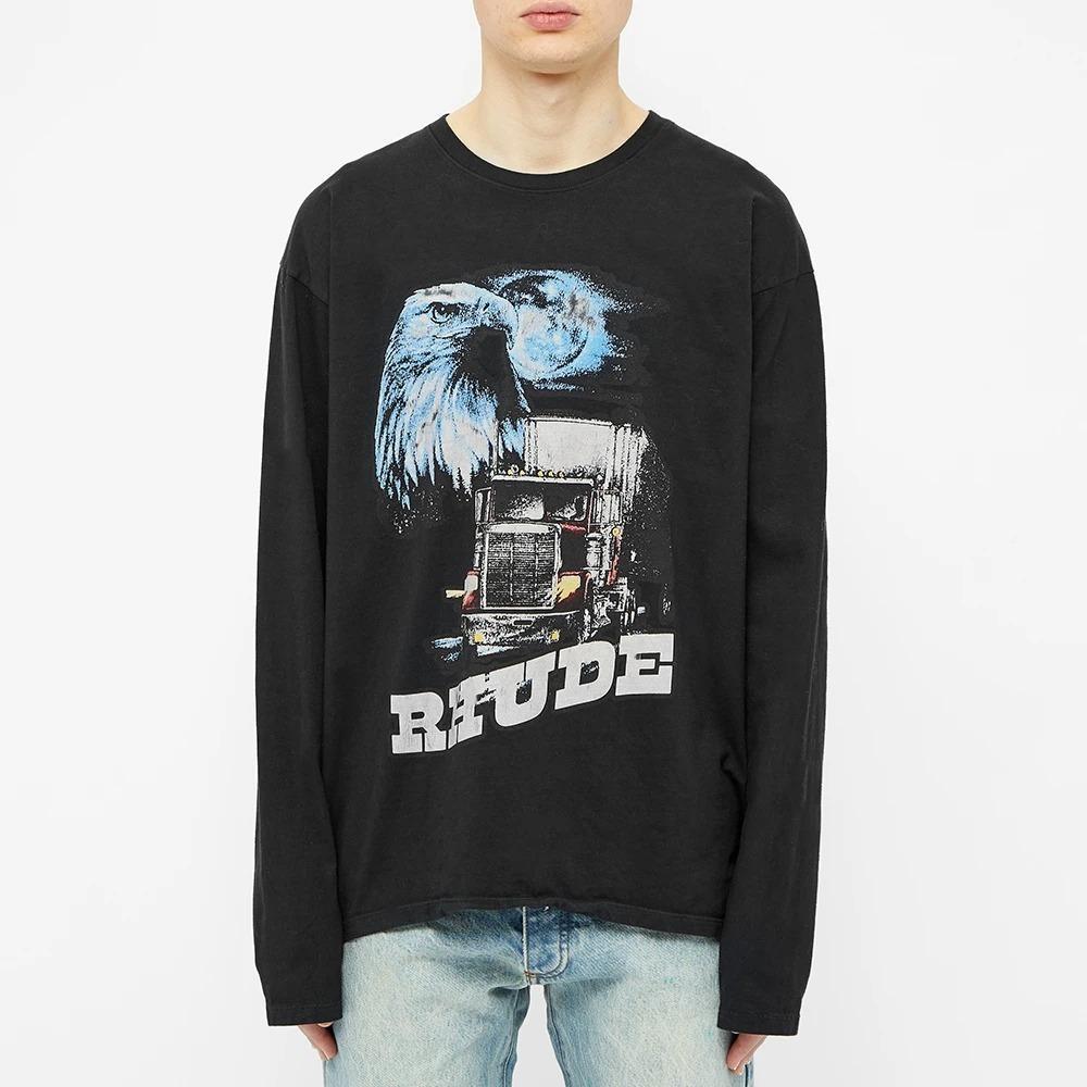 小物などお買い得な福袋 RHUDE/ルード/EAGLE SEMI GRAPHIC LONG-SLEEVE