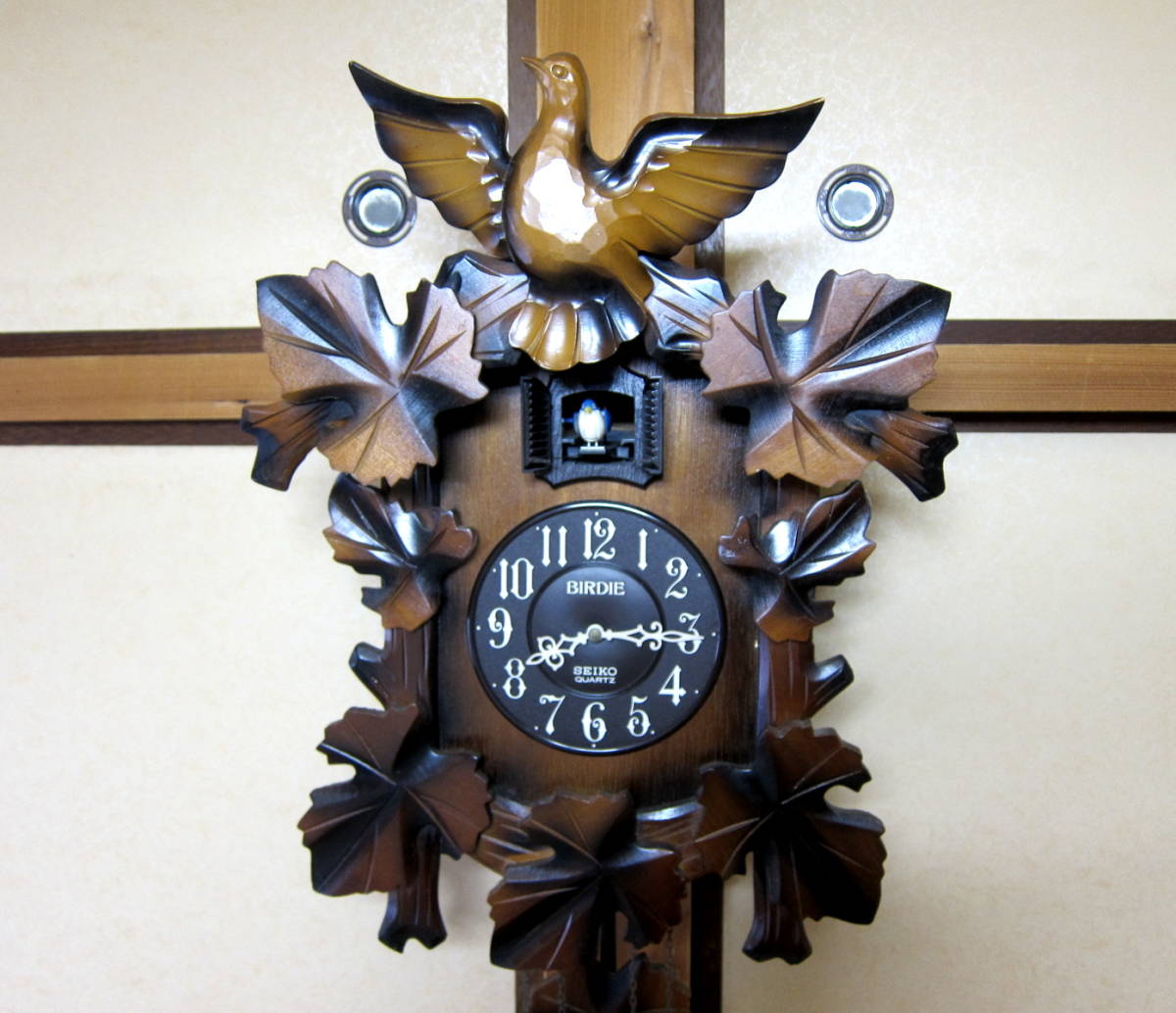 Yahoo!オークション - SEIKO 鳩時計 木製 掛時計 BIRDIE 大きな Yahoo!オークション - SEIKO 鳩時計 木製 掛時計 BIRDIE 大きな