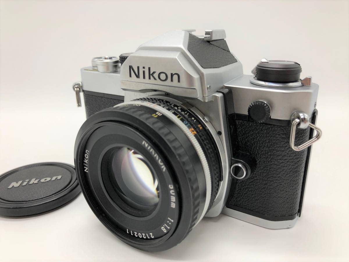 ☆美品 動作確認済 ニコン Nikon FM フィルムカメラ + Ai-s 50mm f/1.8