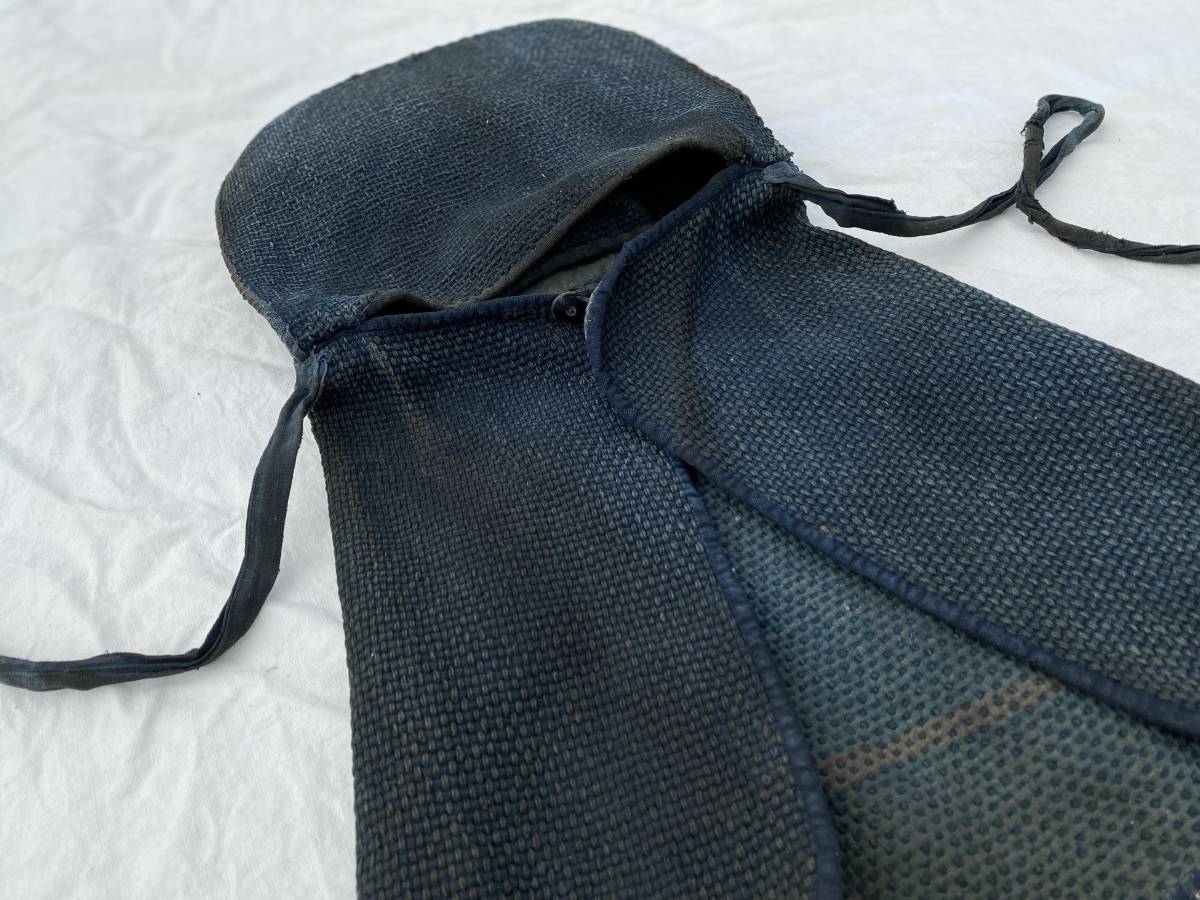 味わいのある 火消し 頭巾 昭和初期 藍染 INDIGO 刺し子 SASHIKO もめん ジャパンビンテージ JAPAN VINTAGE TRADITIONAL 30s40s 襤褸 BORO_画像2