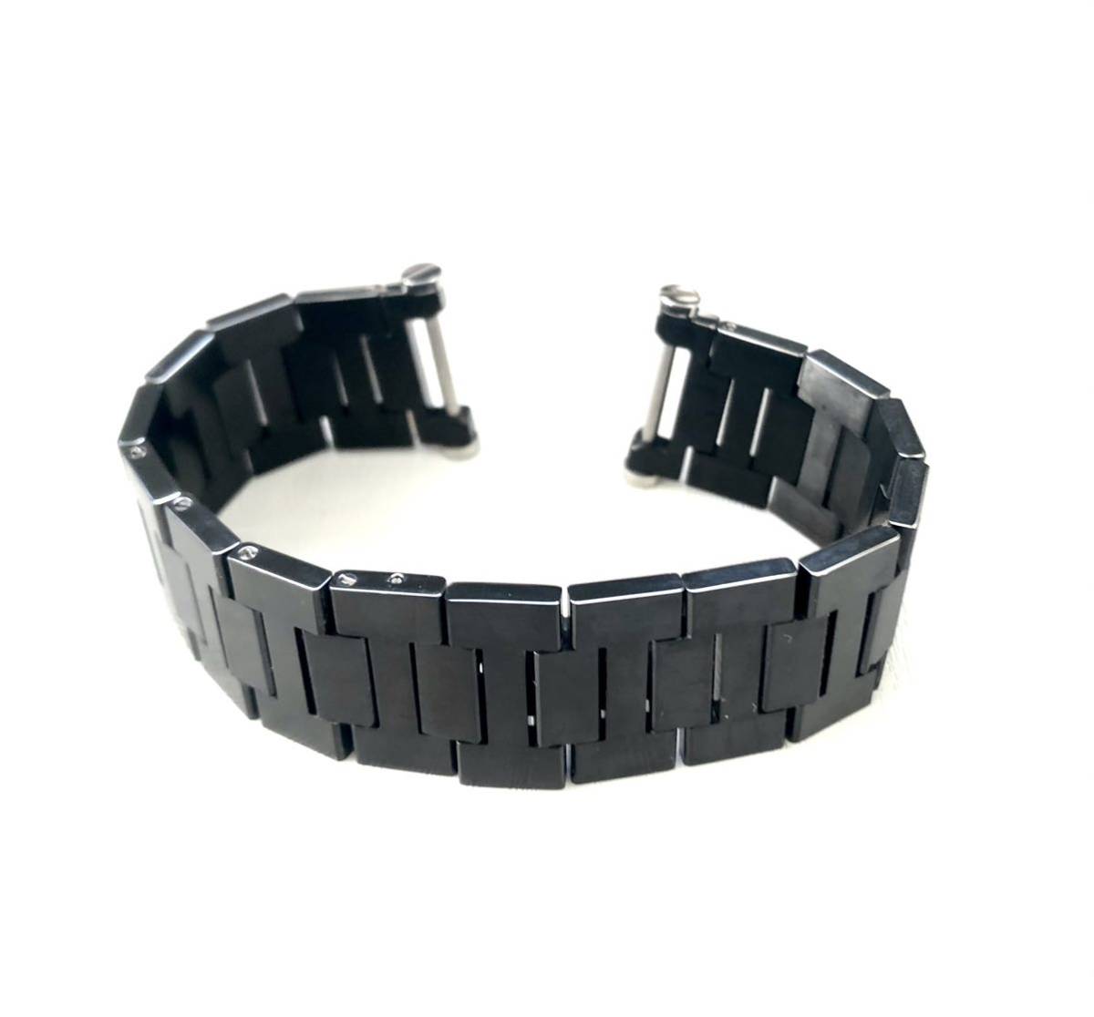 つやあり カルティエ☆レザーブレスレット美品ブラックレザーK18