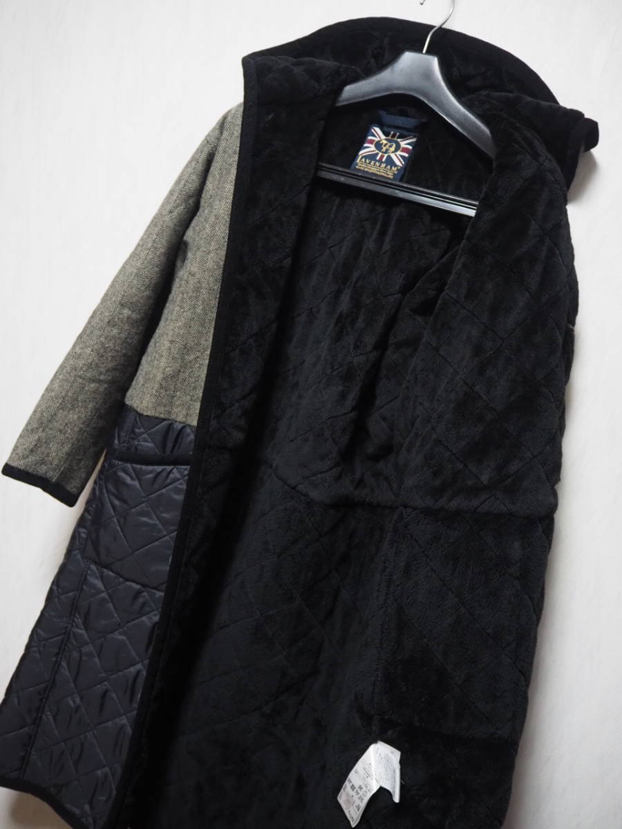 ラベンハム 裏 ファー KETTLEBURGH フードコート 定価7万 ウール切替