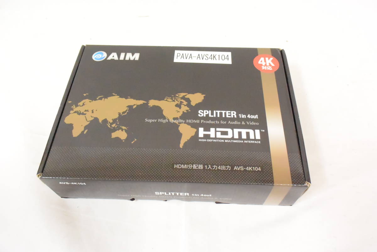 [ новый товар ]AIMeim электронный HDMI дистрибьютор 1 ввод 4 мощность AVS-4K104 4K соответствует PAVA-AVS4K104