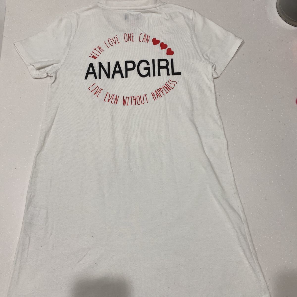 ANAPGIRL ワンピース Sサイズ ANAP ANAPKIDS アナップ 半袖Tシャツ
