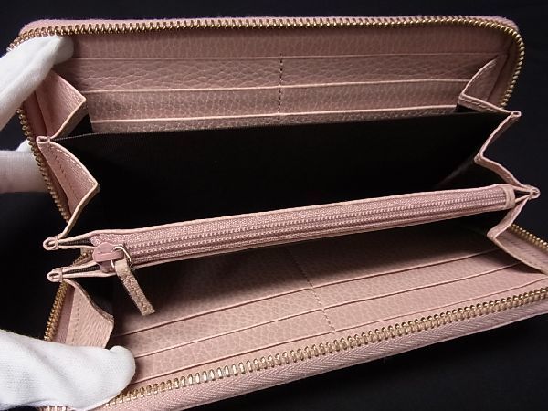 1円 □美品□ GUCCI グッチ 456117 0959 GGマーモント レザー ラウンド