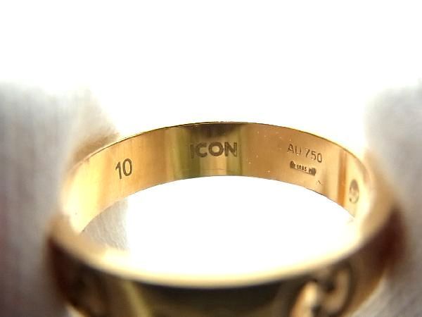 19040円 大人も着やすいシンプルファッション GUCCI GG リング 指輪 Au750 ピンクゴールド