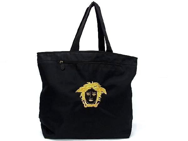 1円 GIANNI VERSACE ジャンニヴェルサーチ メデューサ レザー トート