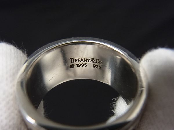 1円 ■美品■ TIFFANY＆Co. ティファニー アトラス ワイド 925 リング 指輪 アクセサリー 約18号 メンズ レディース シルバー系 AB4805CM_画像3