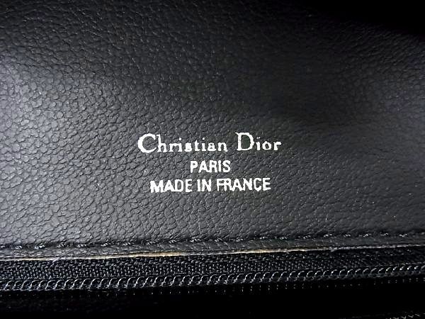 1円 Christian Dior クリスチャンディオール レザー ハンドバッグ ショルダー 手提げ 肩掛けかばん レディース ブラック系 BA7080セs_画像7