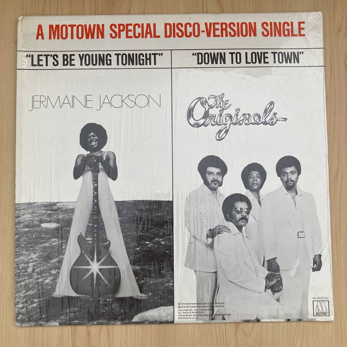 The Originals / Jermaine Jackson - Down To Love Town / Let's Be Young Tonight 12 INCH_画像2