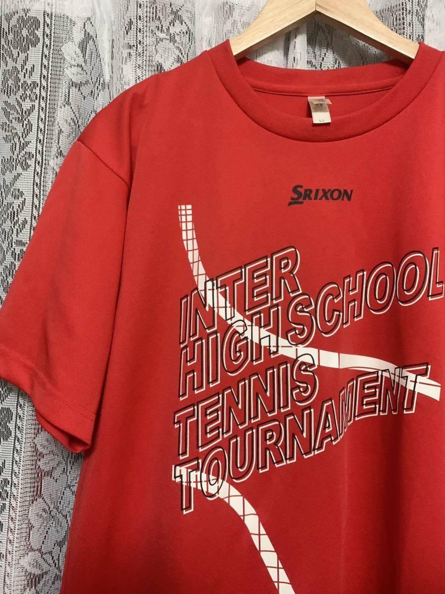 SRIXON スリクソン　メンズ　Tシャツ ドライウエア　ゴルフ　赤　LLサイズ