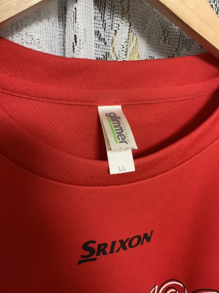 SRIXON スリクソン　メンズ　Tシャツ ドライウエア　ゴルフ　赤　LLサイズ