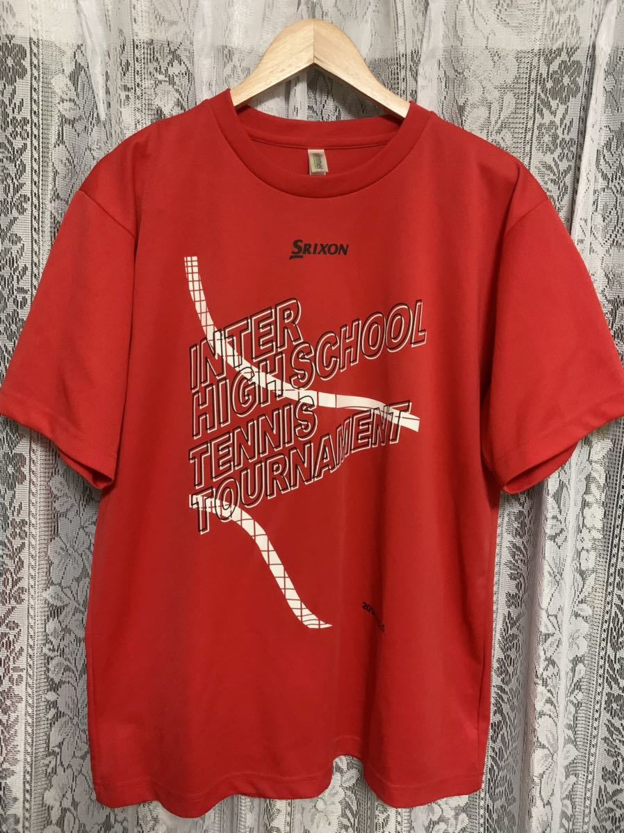 SRIXON スリクソン　メンズ　Tシャツ ドライウエア　ゴルフ　赤　LLサイズ