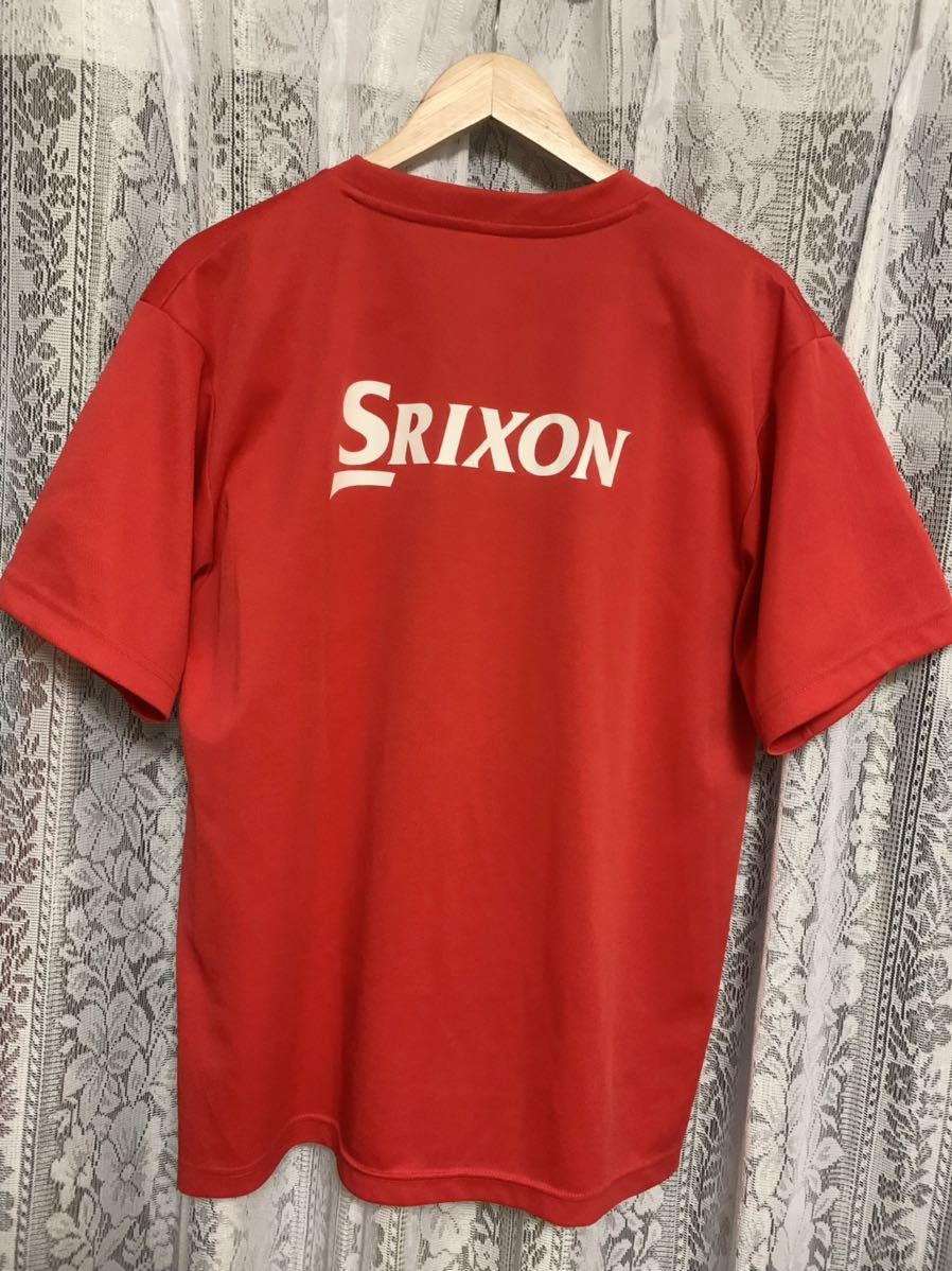 SRIXON スリクソン　メンズ　Tシャツ ドライウエア　ゴルフ　赤　LLサイズ