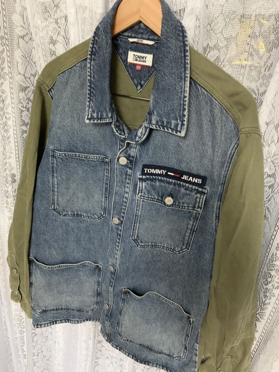 TOMMY JEANS トミージーンズ デニムジャケット ミリタリージャケット