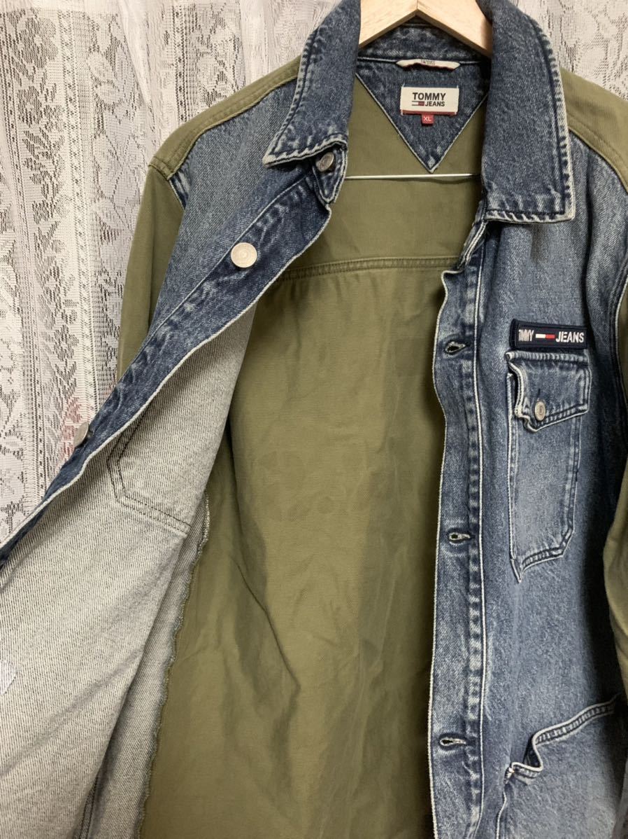 TOMMY JEANS トミージーンズ デニムジャケット ミリタリージャケット