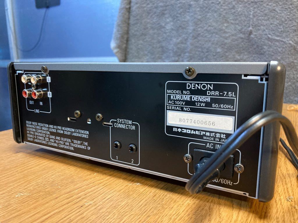 □DENON カセットデッキ DRR-7.5L □動作品□ □DENON カセットデッキ DRR-7.5L □動作品□