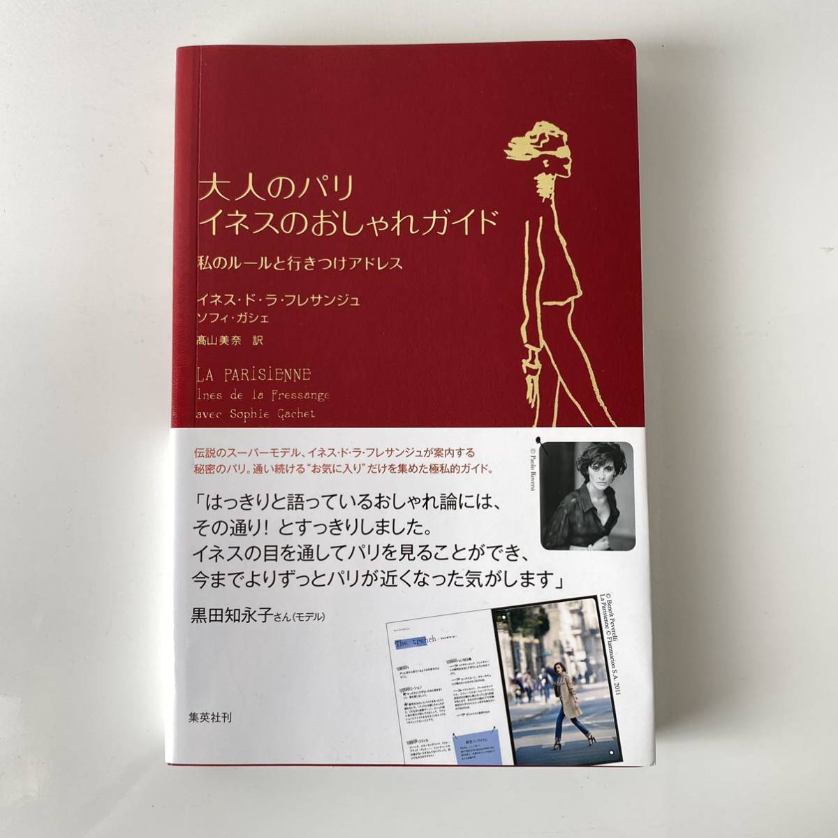 ★ 「大人のパリ　イネスのおしゃれガイド 私のル－ルと行きつけアドレス」★フランス　パリ　パリコレモデル_画像1