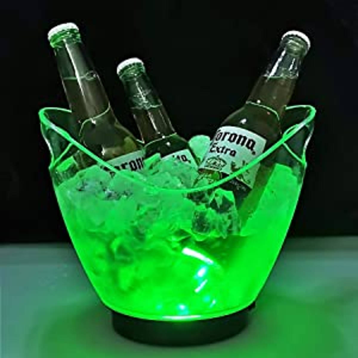  cocktail cooler,air conditioner 2L high capacity LED ice basket Home bar stylish presence eminent! light weight light. diffused reflection feeling of luxury overflow neon light atmosphere making 