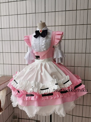 高品質 新作 ファイナルファンタジーXIV FF14 メイド服 コスプレ衣装 1着 風 靴とウィッグ 別売り_画像2