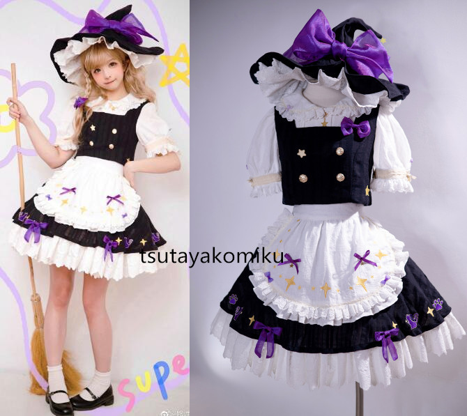 高品質 新作 東方Project 霧雨魔理沙 二設 コスプレ衣装 1着 風 靴 高品質 新作 東方Project 霧雨魔理沙 二設 コスプレ衣装 1着 風 靴