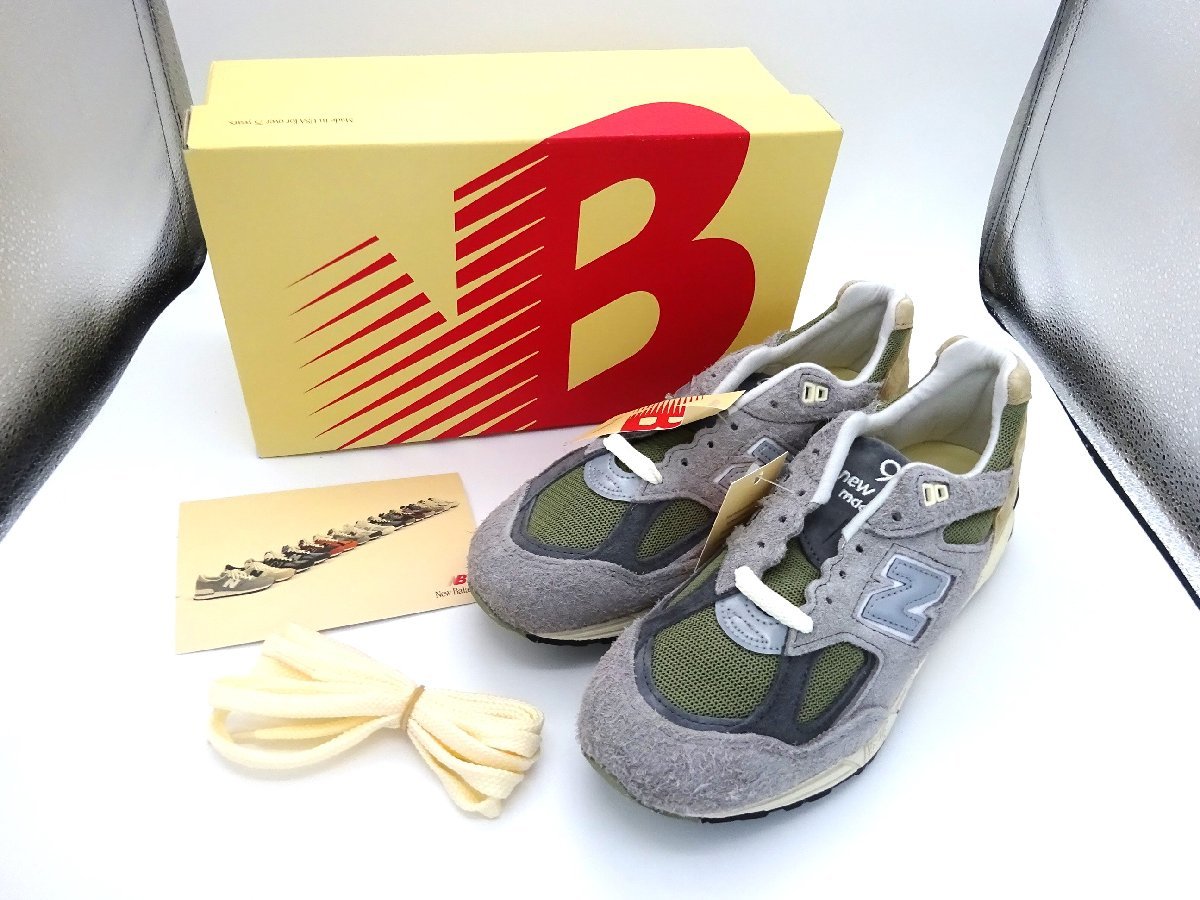 P23798NH【未使用】New Balance ニューバランス M990TD2 グレー US 8 2/1 26.5cm メンズスニーカー 箱有り シューズ 靴の画像1