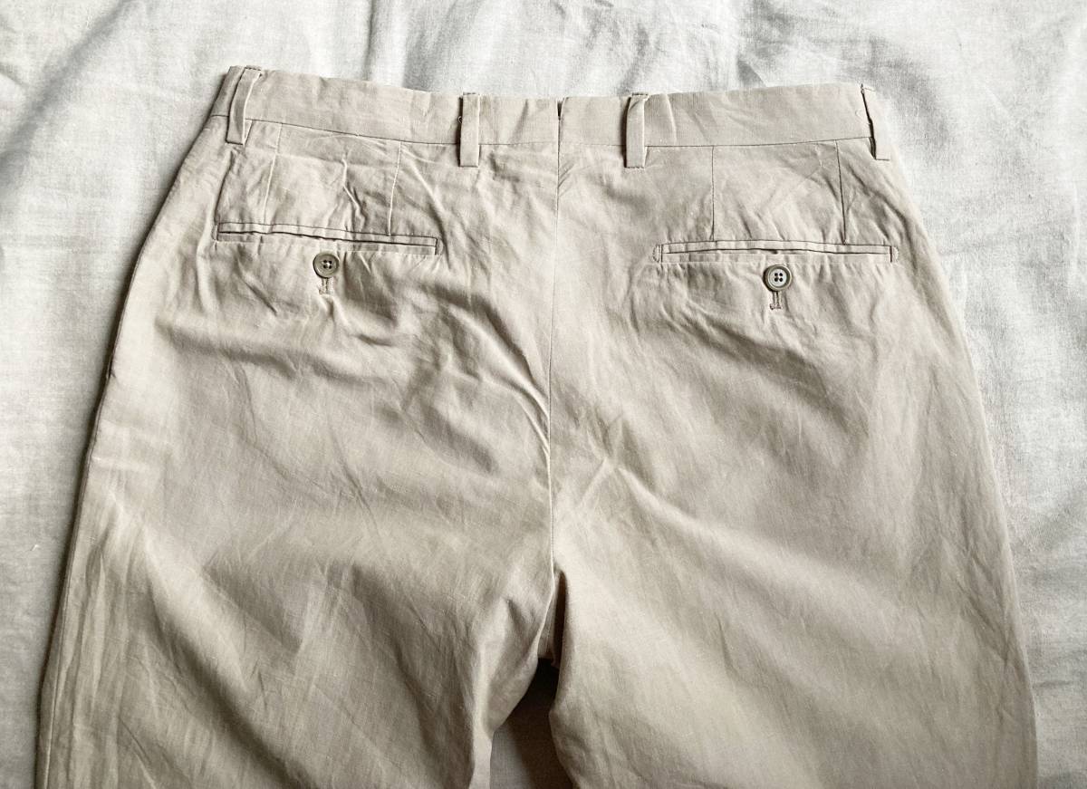 De Petrillo デペトリロ Posillipo Z/C リネン コットン タック